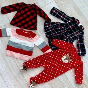 Baby girl H&M/Carters CHRISTMAS BUNDLE